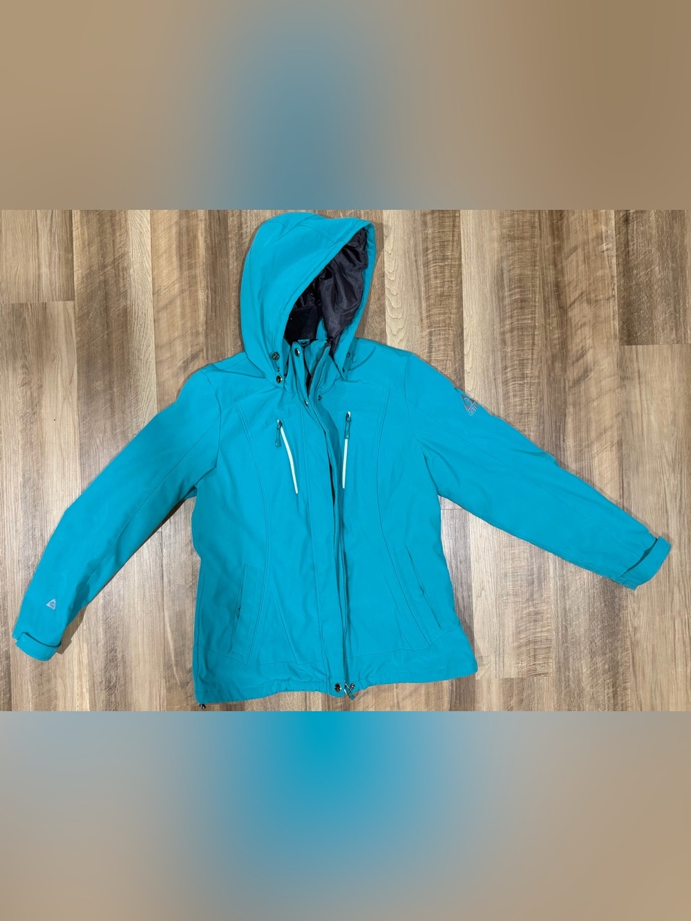 Gerry Weber Teal Hooded Ski Jacket